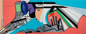From the Co-existence of Consciousness series. Diptych. Nov 29, 2017.
