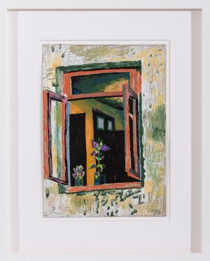 Window to Chakvi. From the Winter Birds and Other series. 2018