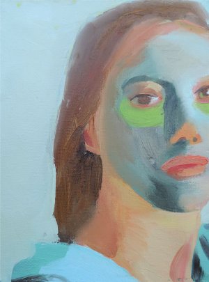 Малая маска на основе авокадо и глины, 2014.