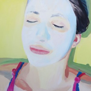 Summer white mud mask, 2019.