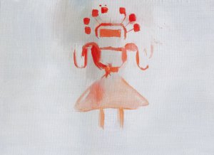 Folk embroidery motif painting series, 2019