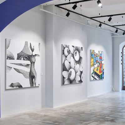 Excursion of the artist Roman Reznitsky at the exhibition 