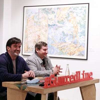 Meeting with the artists of the School of Art Engineers Inal Savchenkov and Franz Rodwalt